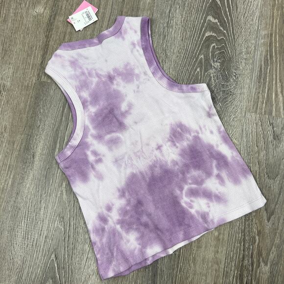 Women's Fanta Racerback Cropped Graphic Purple Tank Top - Size Medium - NWT - Picture 4 of 5